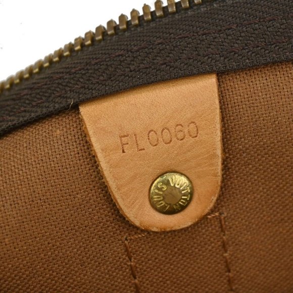 LOUIS VUITTON Keepall 45 Travel Hand Bag Monogram Leather Brown - Picture 12 of 16